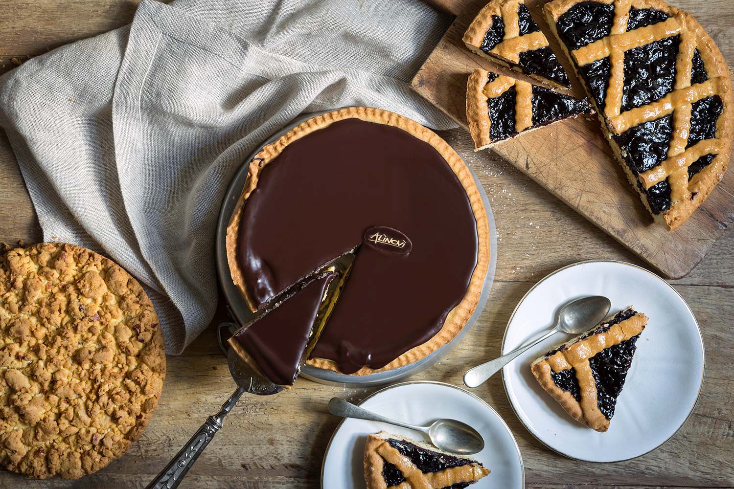 Torta di ricotta e cioccolata, sbrisolona e crostata del Panificio Alinovi a Parma, Collecchio e Ozzano Taro.