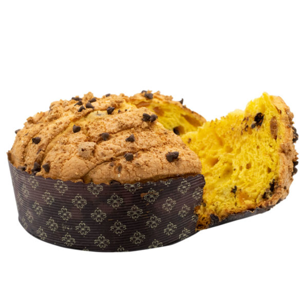 Panettone pesca, amaretti e cioccolato | Panificio Alinovi